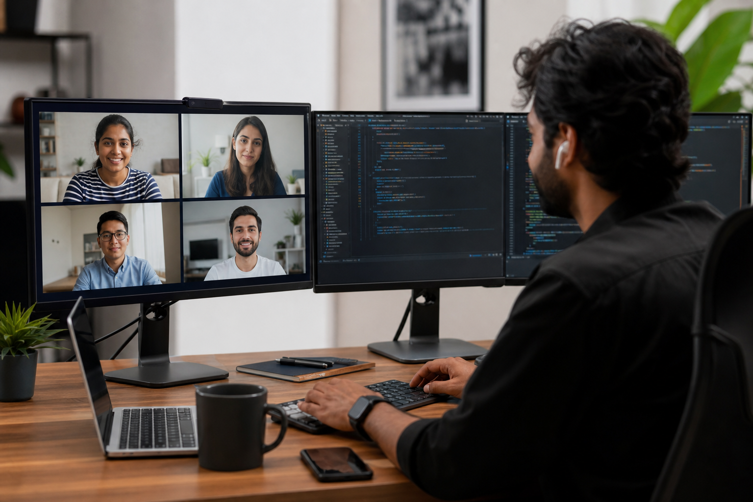 Dedicated software team planning delivery for a Saudi business