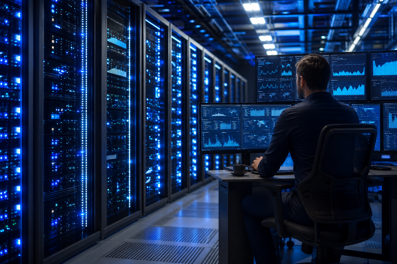 VPS hosting dashboard for business website performance and uptime